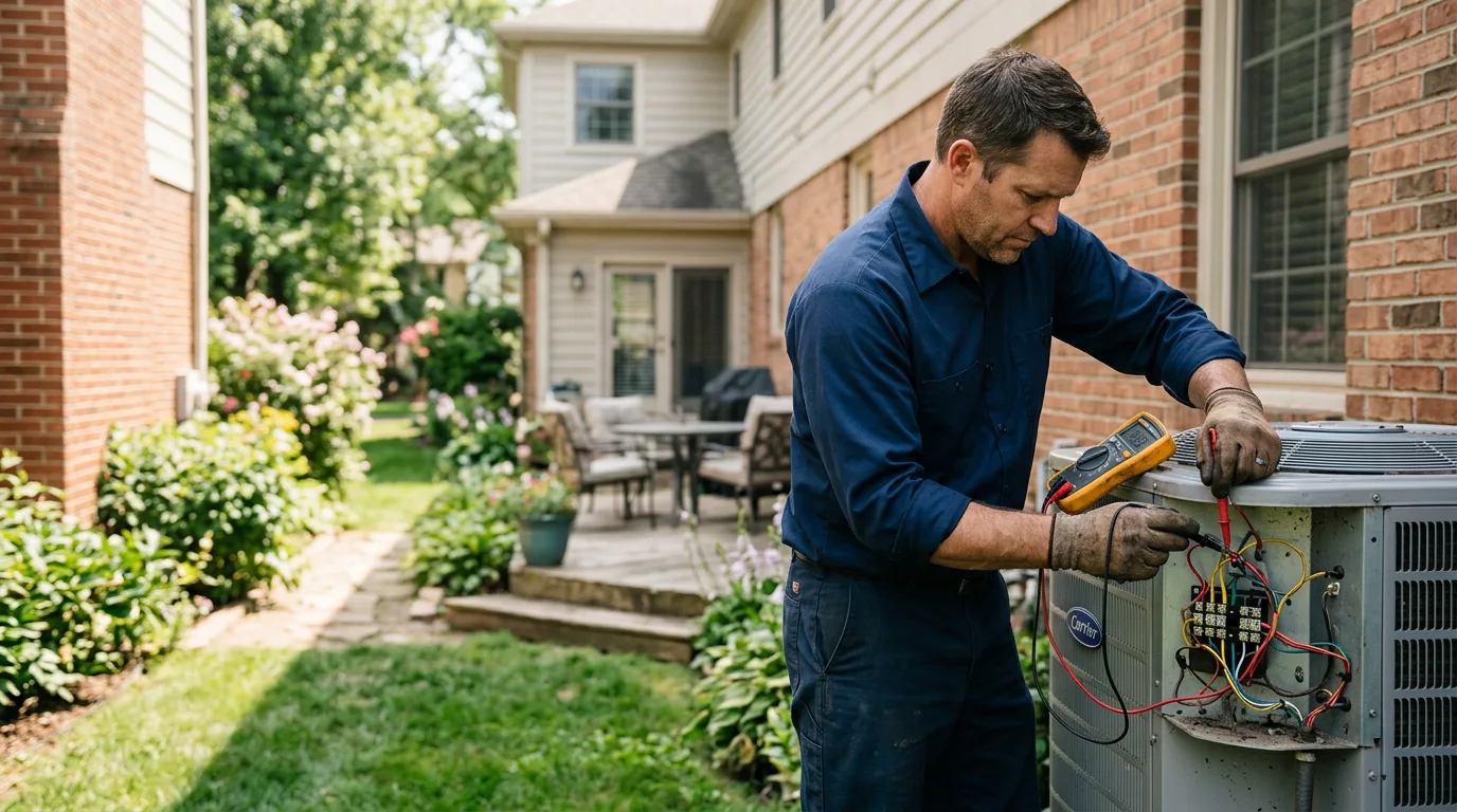 HVAC technician working near Leeton, MO